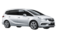 Car Hire Grays - Vauxhall Zafira 5 + 2 - Minibus hire Grays